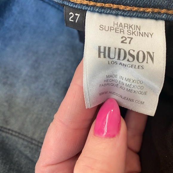 Hudson Jeans Harkin Crop Super Skinny Jeans size 27 - Picture 7 of 10